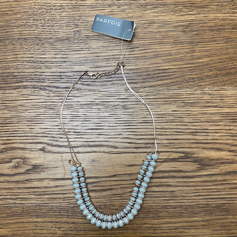 NEW - Parfois Short Necklace with Gray Beads